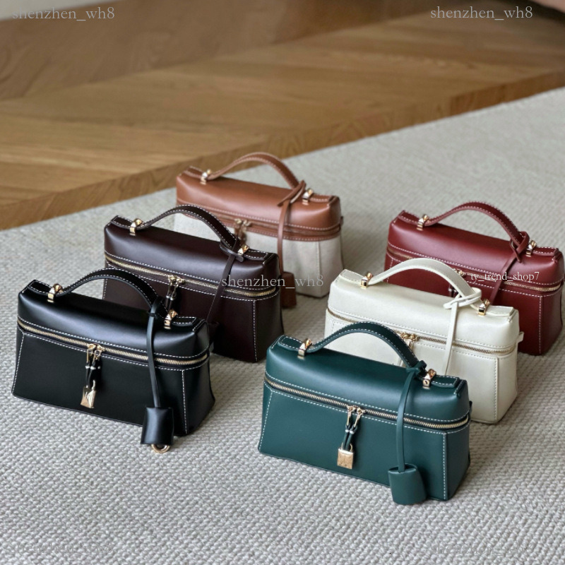 L19 L23 Lunch Box Bag for Women 2026 New High-end L Cowhide Handbag Genuine Leather Bag Single Shoulder Crossbody P 19 23 Makeup Bags be