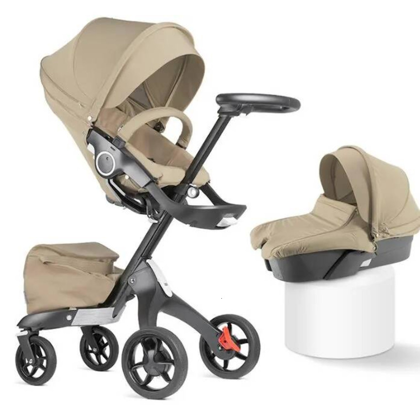 Foldable Baby Stroller 2026 New 3 In 1 High Land Scape Sitting Pram Buggy Bassinet For Born Carriage Car Walkers Toys Designer Pushchair 3-In-1 Stro