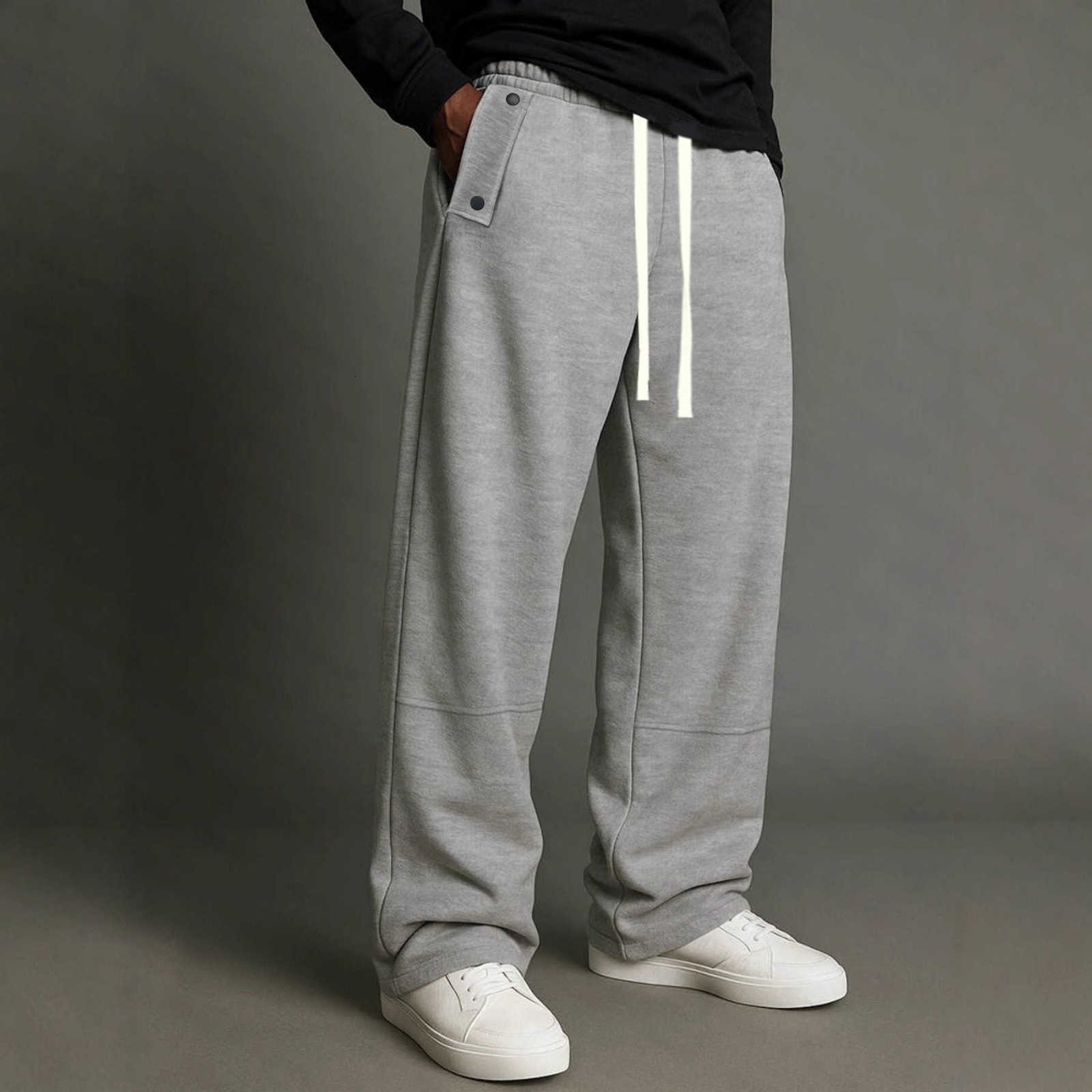 Men's Loose Straight Leg New Sweatpants Casual Pants American Style Outdoor Jogger Trousers Sports Pants for Men Baggy Joggers D260916