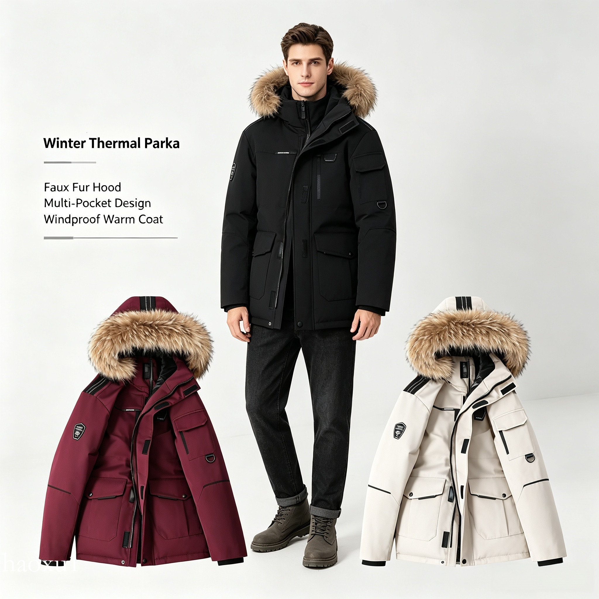 Puffer Jackets Mens and Women Winter Warm Designer luxury Outdoor Wyndham Windbreaker Jassen Outerwear Hooded Fourrure Manteau Down Jacket Coat S 2X