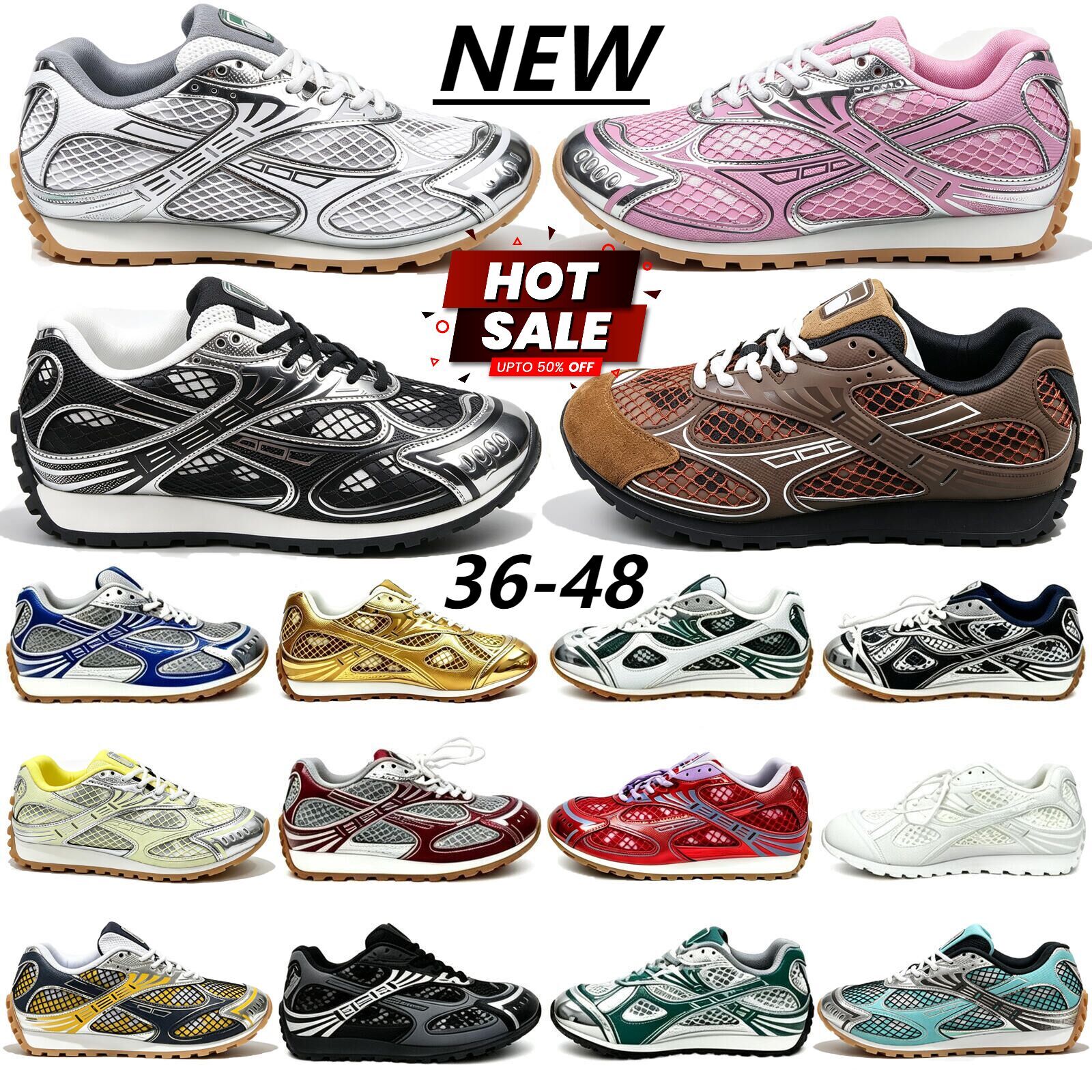 Designer Botte Casual Shoes Gasneakers Orbit platform trainer bv Running shoes Orbit Sneaker Red Sliver black Top Quality Outdoor Trainers Big Size