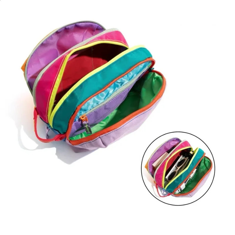 Large Capacity Lightweight Makeup Toiletry Travel Bag Dopamine-Colored Travel Shoulder Bag Waterproof Nylon Toiletry Hanging Bag 260916