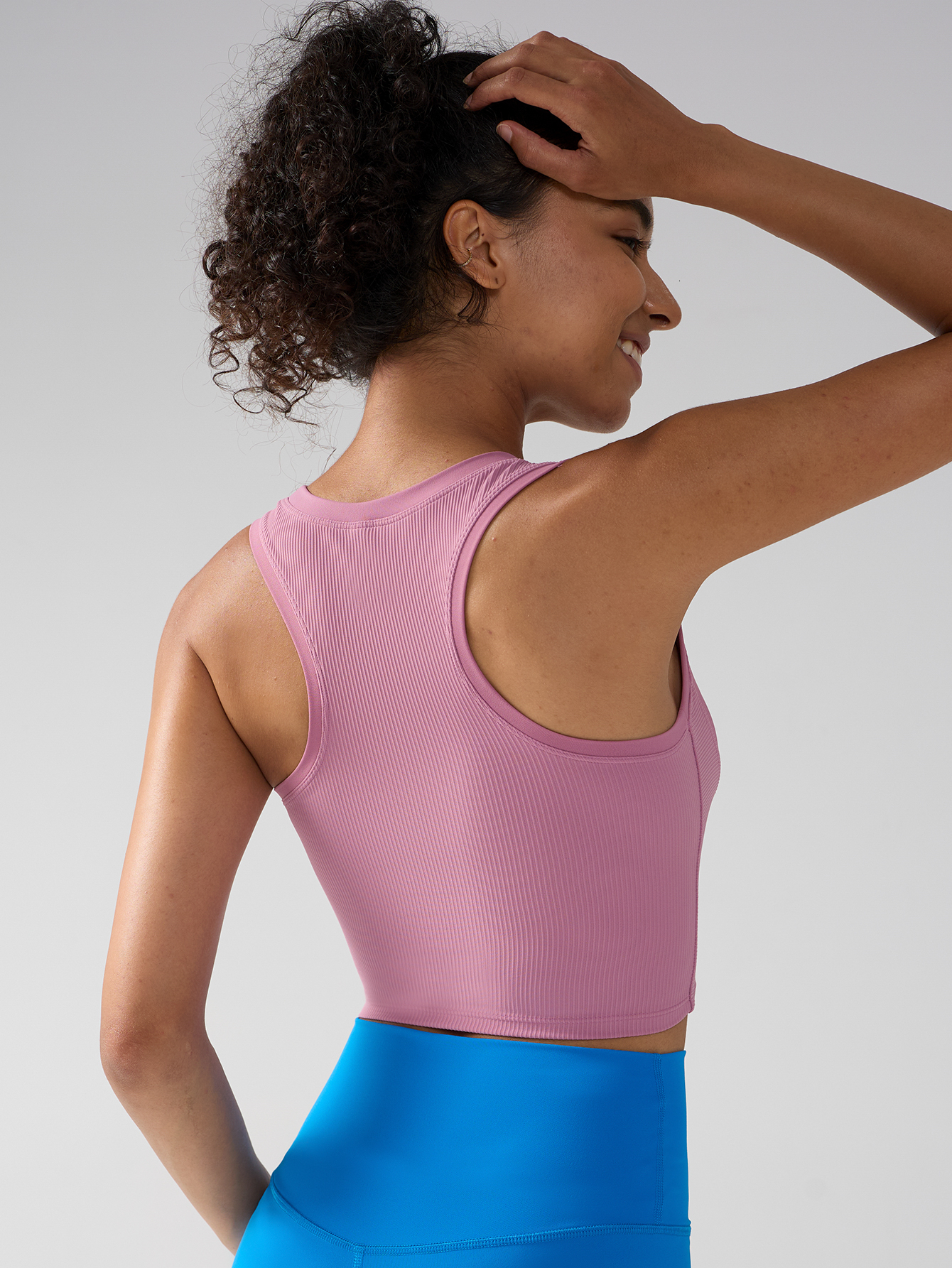New Women Wearing Slim Sports Sleeveless Fixed Cup Breathable Quick Dry Yoga Vest Fitness Running Outdoor Leisure Sport Bra 26Y0916