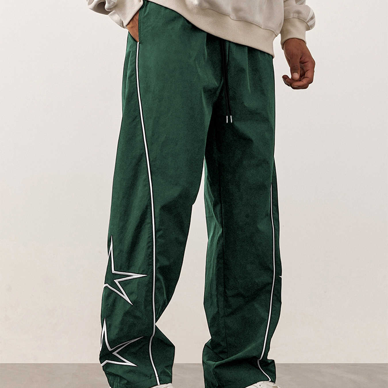 Pants Men's Casual New Embroidered High Street Trendy Brand Retro Casual Leggings Men's Generation D260916