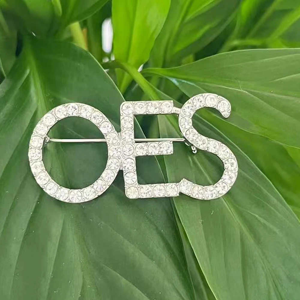 Design Custom Greek New Letters OES Sparkling Brooch J260915