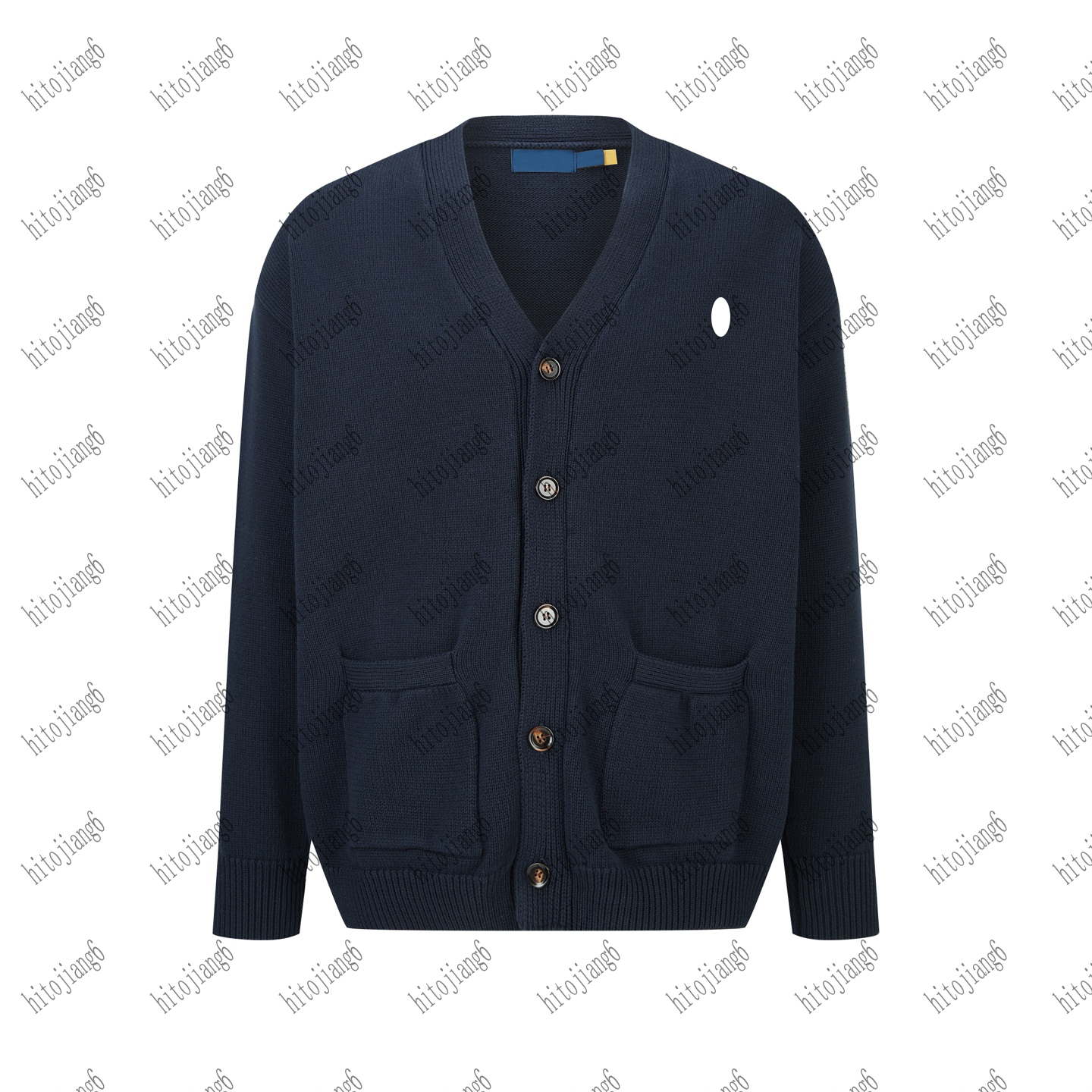 Men's Cardigan Knit Pullover - Casual Winter Wear for Both Genders
