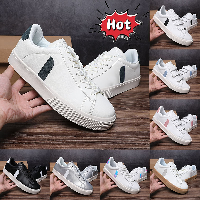 Paris Campo Chromefree Leather Sneakers Men Women Designer Recife Chromefree sneaker vejasshoe Shoes Triple Black White Platine Mens Womens Outdoor