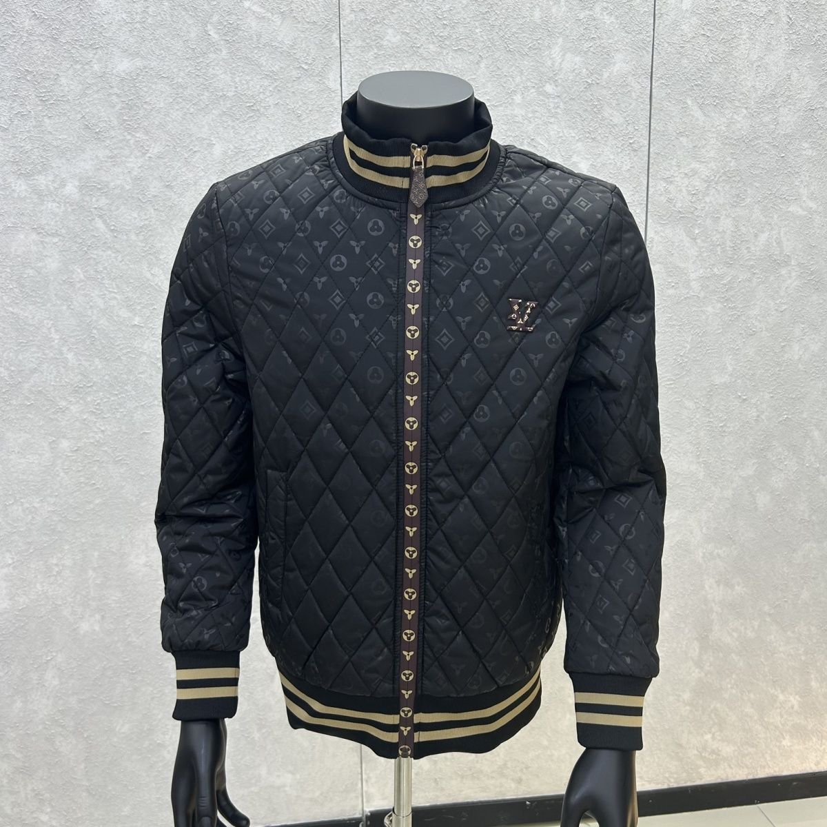New 2026 Autumn Winter Collection: Quilted Diamond-Patterned Cotton Jacket, Popular Style, Classic Design, Slim Fit, Stylish And Handsome For Young