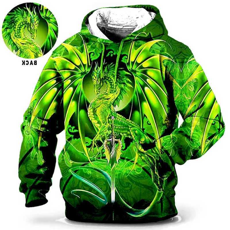 Clothing Men's Men Hoodie for 3D Printed sweatshirts outdoors Dragon Fashion Daily Autumn Long Sleeve Hoodies C260915 C2609151