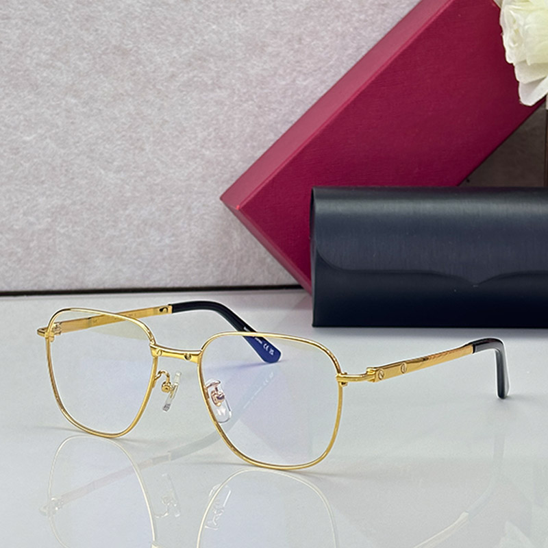 Designer Metal Square Optical Sunglasses CT0553O Titanium metal Men women optical glasses blue light blocking lenses