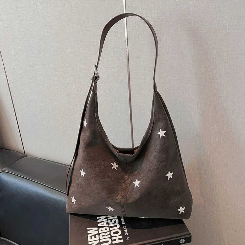 Designer Bag Star Embroidered Hobo PU Leather Star Pendant Cute Shoder Bag 4 Large Capacity Crossbody Bag Cmuting Tote Bag J260916