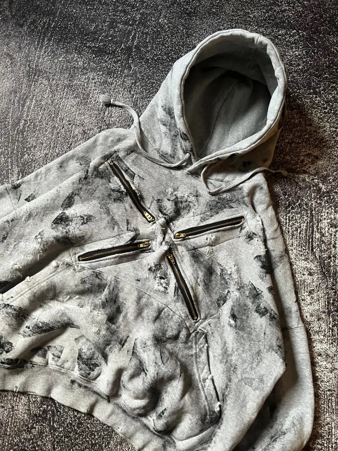Gothic Heavy Industries Zipper Hoodie Loose Printed Personalized Street Retro Men's and Women's Hoodies Make Old 260915