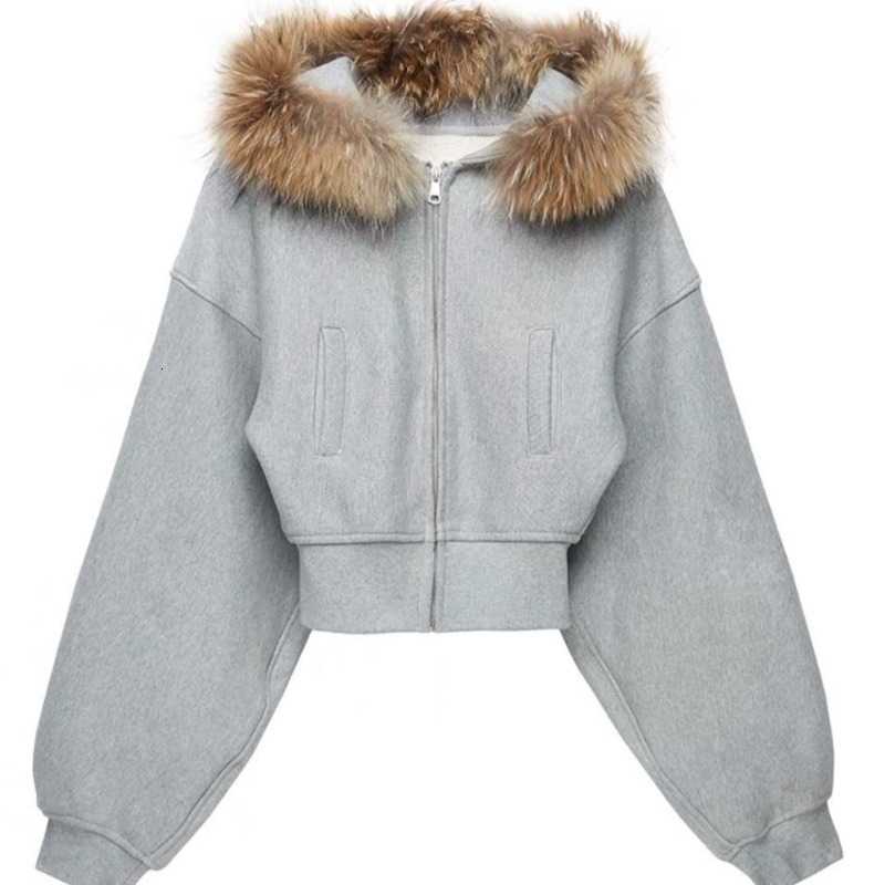 Vintage American Style Wool Zipper Design Sweater Casual Slim Fit Hoodie Cardigan Aesthetics Y2k Fashion Long Sleeve Jupers ChicT260916