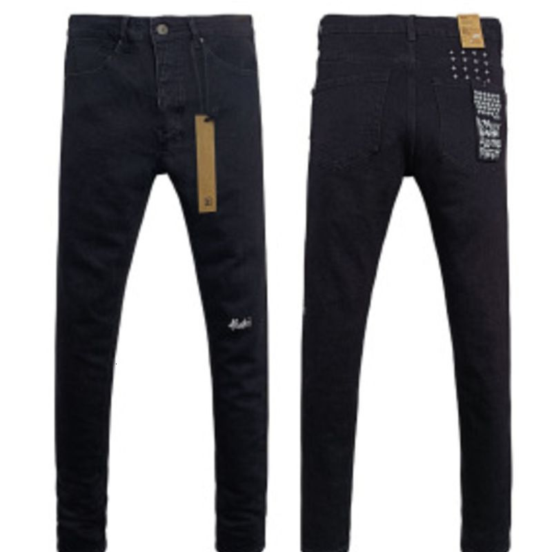 Ksubi Black Men Luxury Designer Jeans Slim Fit Denim Pants Vintage Purple Jeans Washed Straight Leg Streetwear Casual Urban Trousers Boy Kids Clothe