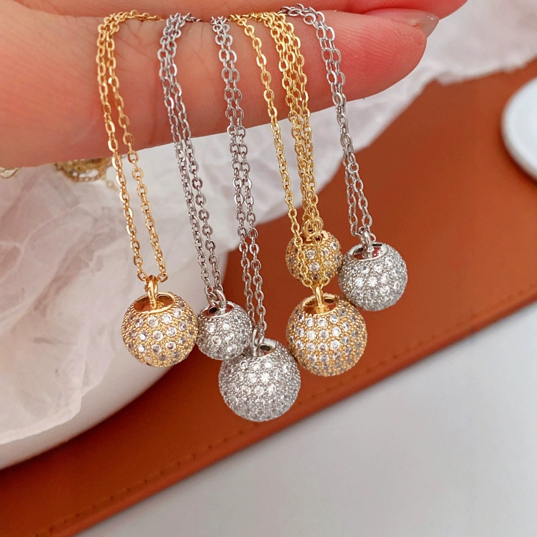 Luxurious Designer 2025 New Style European Fashion Simple Round Ball Multi-sized Happiness Gate Necklace DIY Jewelry Accessories