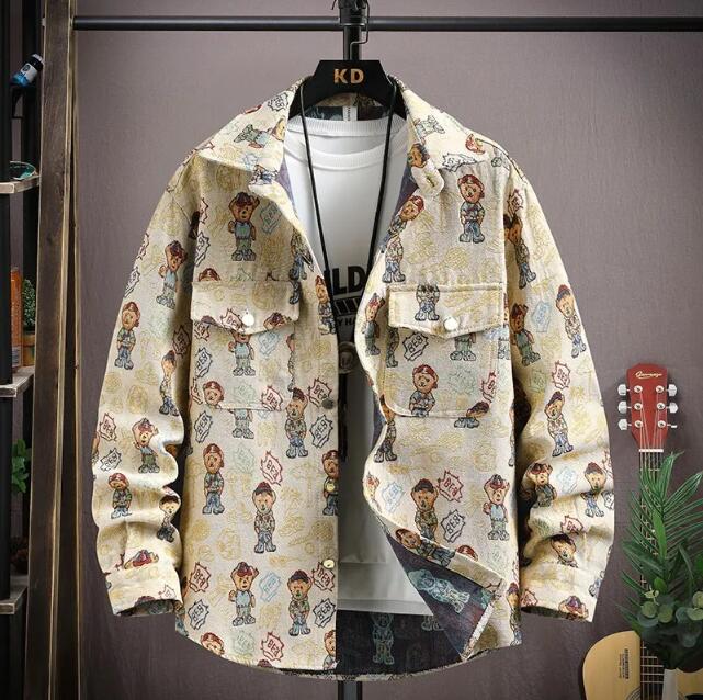 2026 Designer Jacket Men's Spring Edition Personalized Fashion Casual Handsome Fashion Collar Jacket Light Luxury Cool Handsome Warm Sports Out
