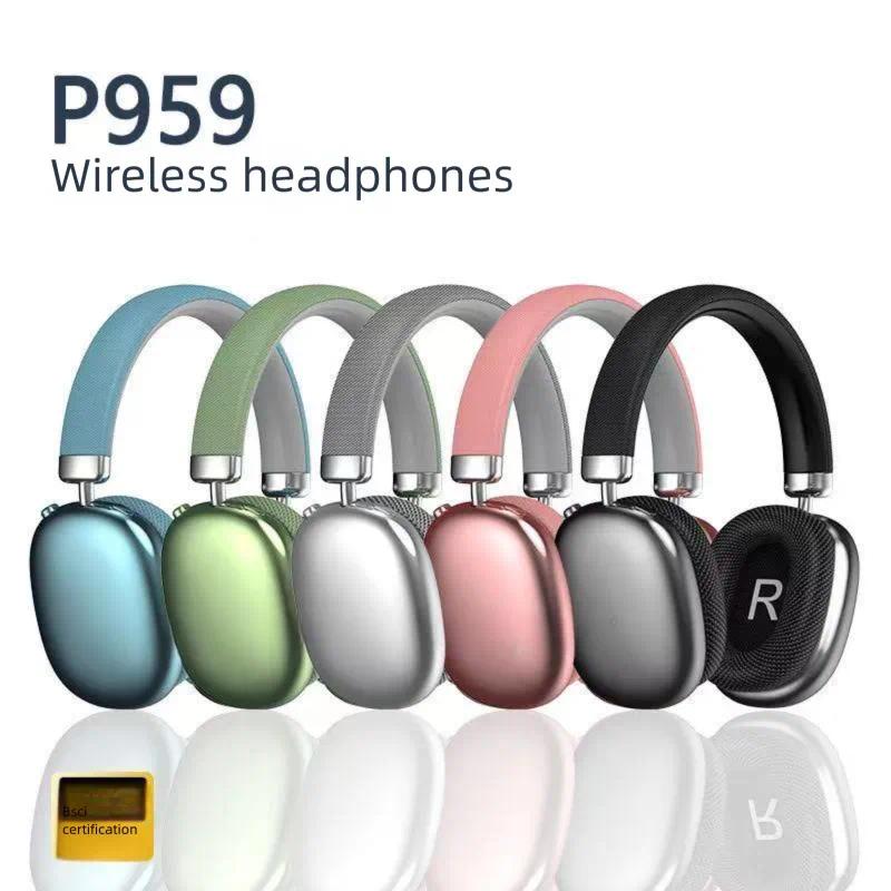 P959 Écouteurs de téléphone Bluetooth Écouteurs stéréo HIFI Super Bass Écouteurs Puce HD BT max Casques Pop up fenêtre Cache-oreilles magnétiques