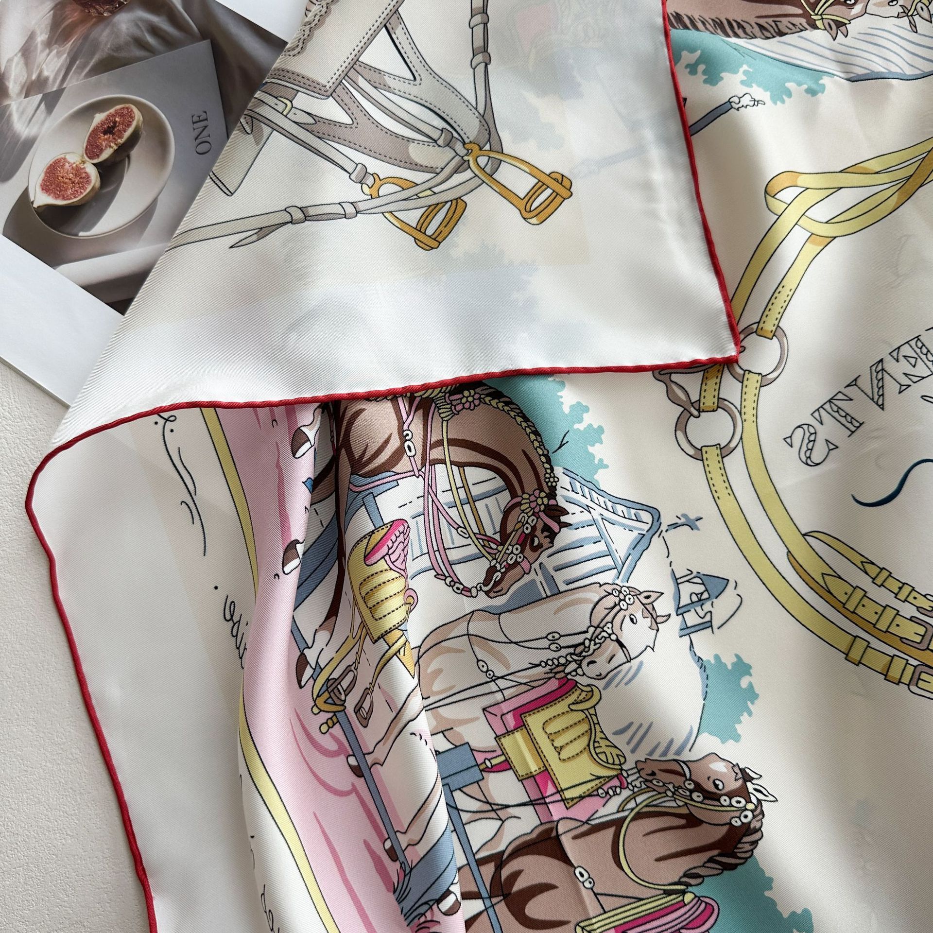 Double Sided Scarf 90CM Women 18MM Silk Scarfs Luxury Designer Bag Neck Scarves Rolled Shawls Mother Lover Gift 26L0916