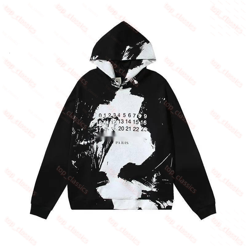 Maison Mahara Hoodie Trendy Y2k Men Designer Luxury Clothes Classic Fashion Vintage Printed Digit Graphic Man Maison Myhara Long Sleeves Cotton Hood