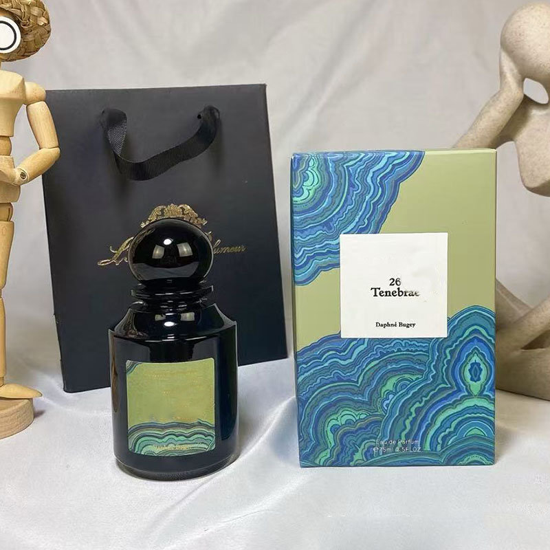 Luxury Neutral Perfume Women Men 75 ML EDP Body Spray Cologne 26 Tenebrae Natural Long Lasting Pleasant Scent for Gift 2.5 FL.OZ EAU DE PARFUM Fast