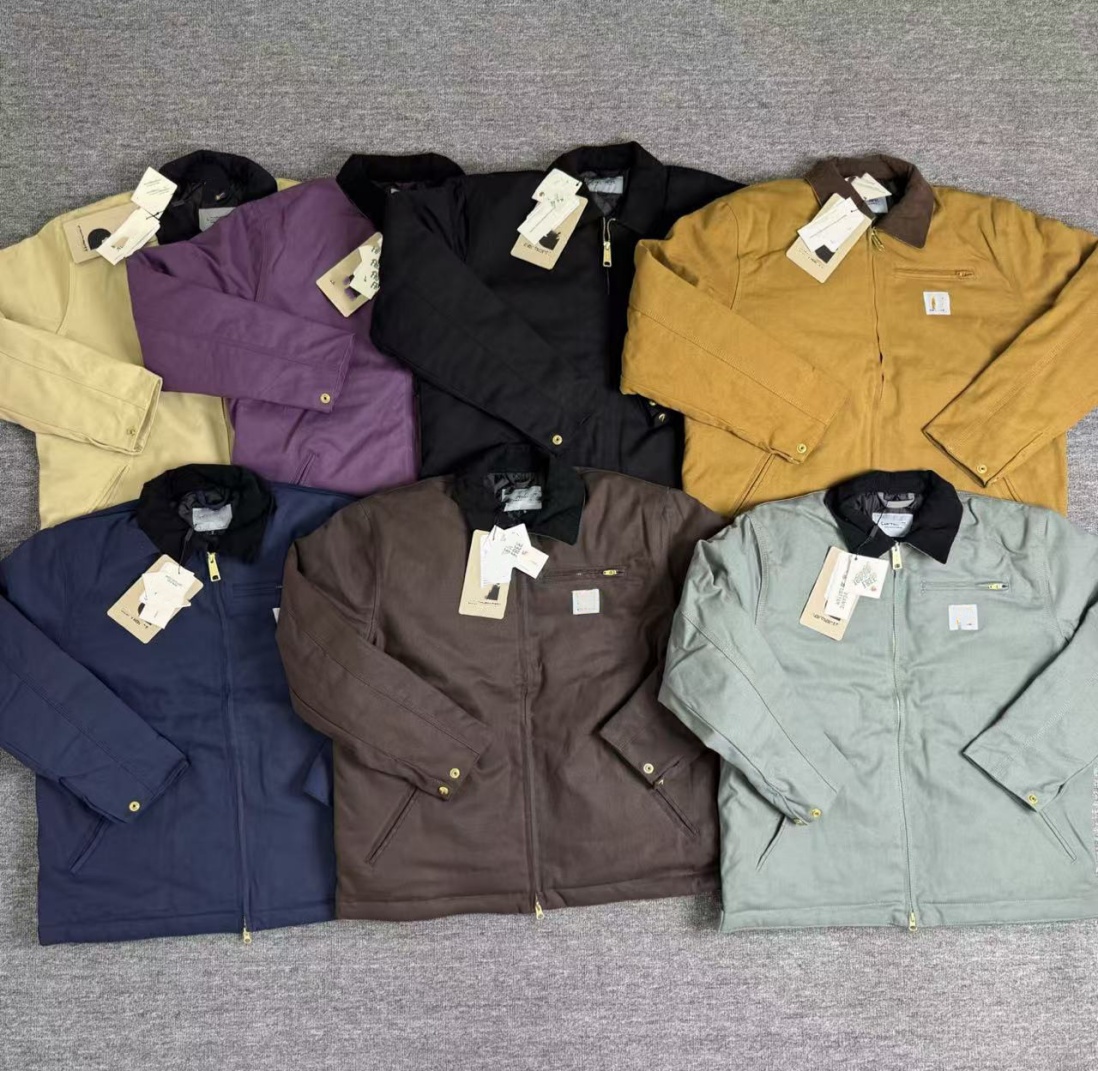 designer cahrtt jacket men coats mens jackets classic vintage canvas jacket Heavy industry washed 1 5kg weight Wholesale 2 pieces discount
