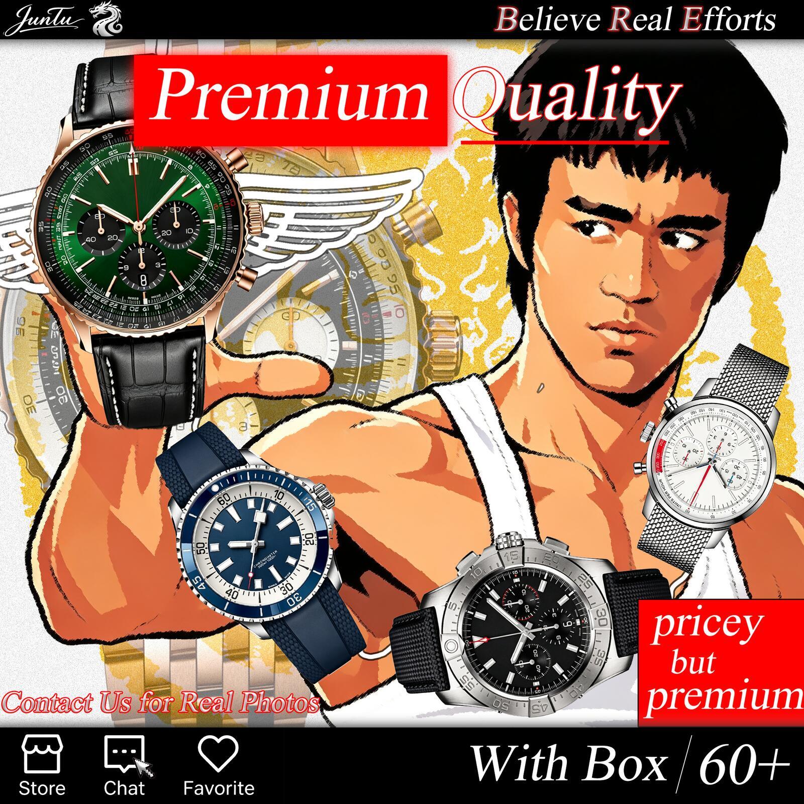 2027 New Mens Automatic/quartz Chronograph Watch Breilngnessity Watch Navitimerness Stainless Steel/leather/rubber Strap Free Shipping With Gift Box