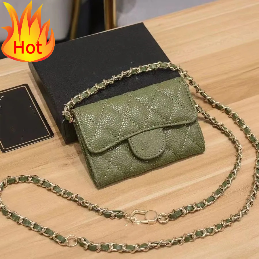 Shoulder Bag Designer Bag Ladies' Classic ID Passport Holder Caviar Pattern Coin Bag Credit Card Wallet Suitable For Various Daily Wearing Scen
