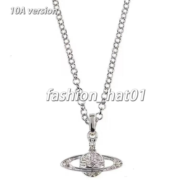 2026 AAA hot sales designer planet pendant Viviane necklace for women stainless steel Vivienes accessories jewelry gift 35a