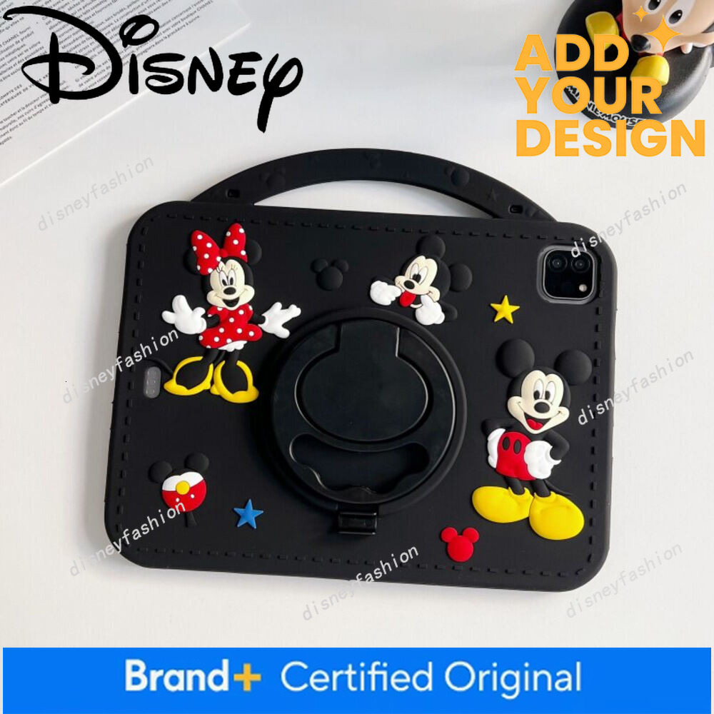 360 Rotating Stand Mickey and Minnie Suitable for Apple 10Th Generati Tablet Protective Air 6 Silice Mini 6/Air 5/Air 2 Cute Pro 2024 Soft Case iPad