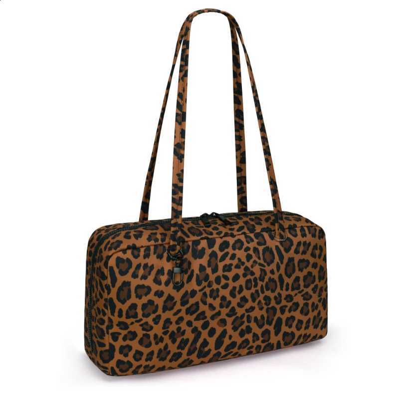 Designer Print Leopard Polka Dot Nyl Shoder Bag Korean Tote Bag Wen Casual Bost Bowling Bag Large Capacity Travel Toiletry Bags J260916