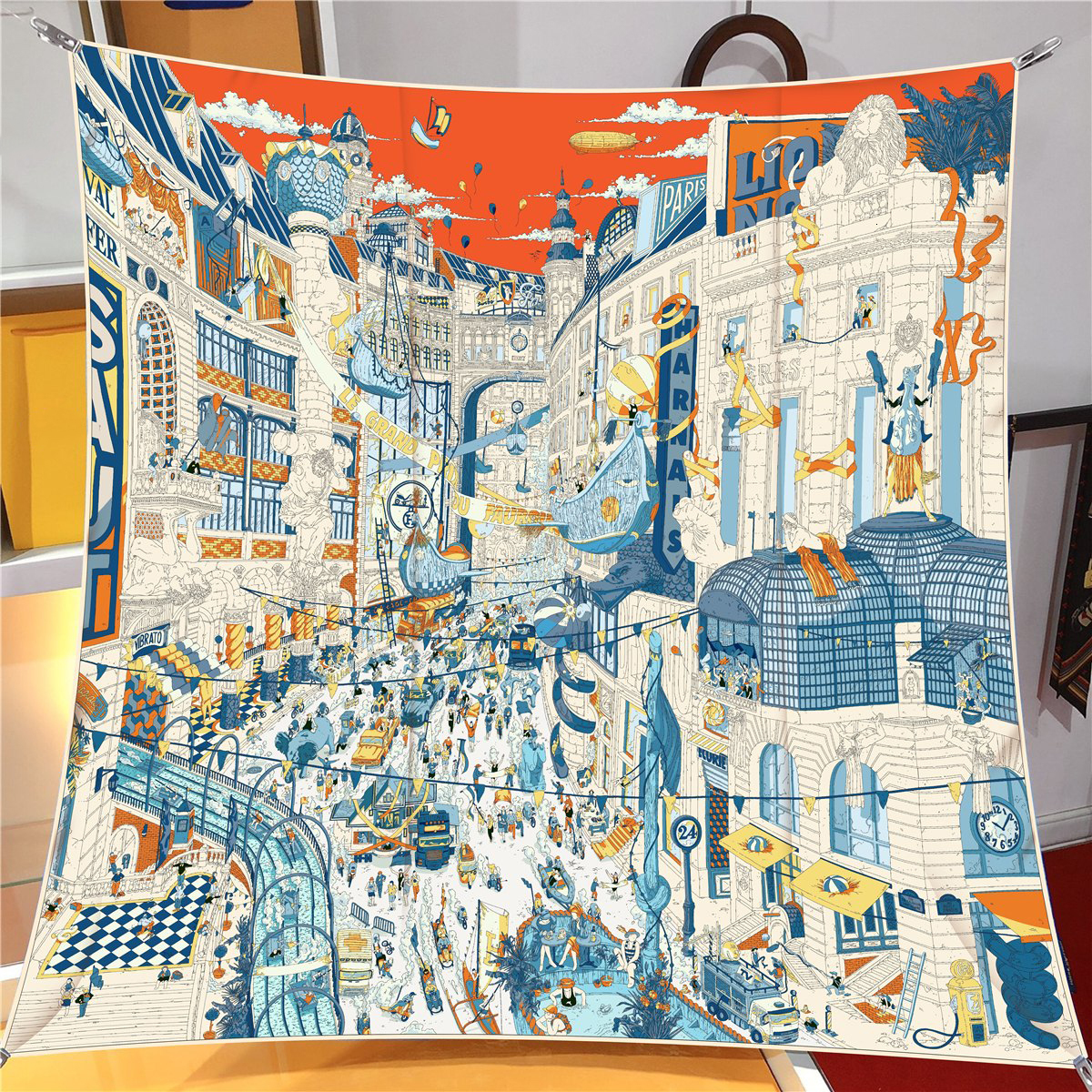 New Summer Air-conditioned Room Warm Square Scarf French Women's Shawl Gift Fashion Trend Headscarf 26L0916