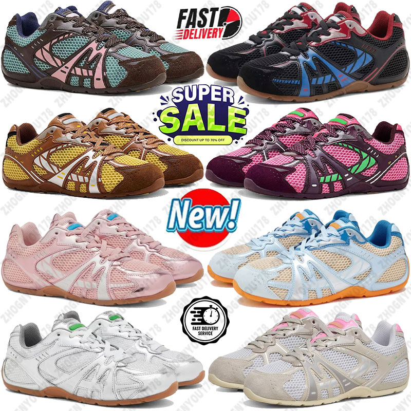 Rare Discontinued mj Ladies Trainers 72 Spring Sneakers Y2K trainers Daisy Yellow Multi running shoes silver Retro Womens Fashion Designer Streetwea