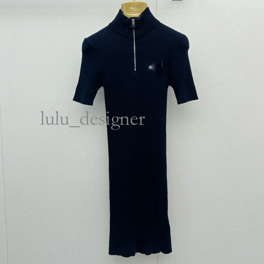 Designer dresses for woman 26 Earl Autumn New High-End Minimalist Casual Slimming Half-Zip Polo luxurious knitted dresses