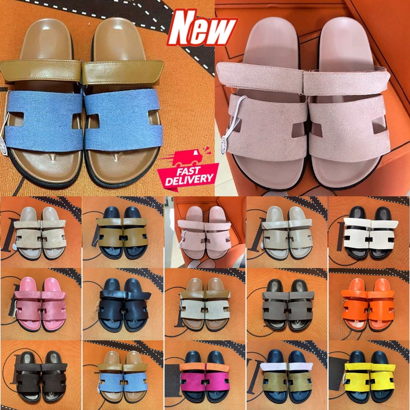 Designer Minimalist Sandals Men Women Open Toe Two Strap Velcro Slides Flat Platform Slippers Casual Summer Shoes Everyday Holiday Footwear Daily 36