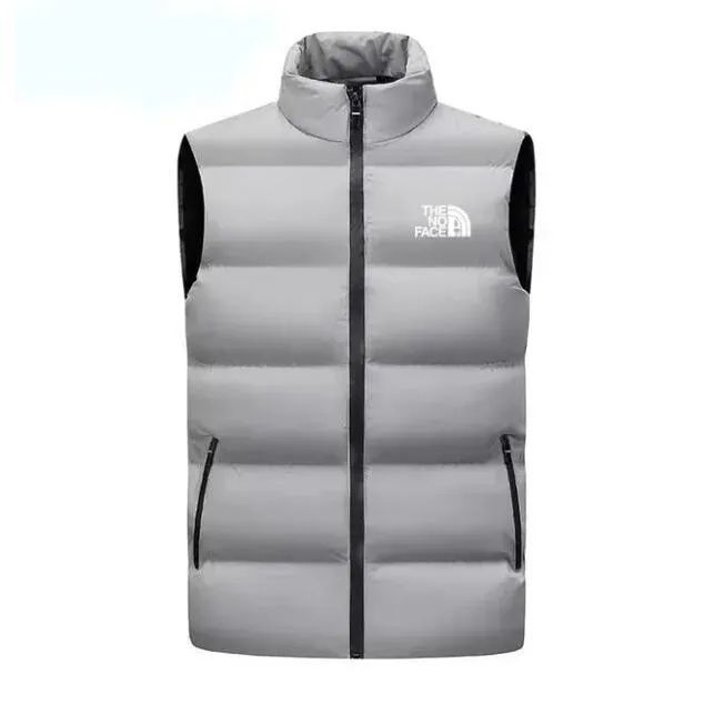 Mens Vest Designer Vest Body Warmer Gilet Jacket Men Designer Stand Collar Zipper Button Letters print Casual Slim White Winter Mens Femme Veste M-5