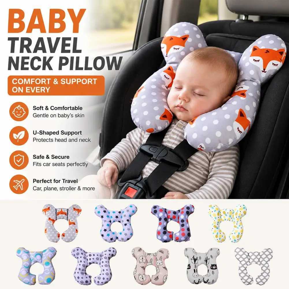 Protective Travel Car Seat Head And Neck Pillow Soft Neck Support Pillow Children U Shape Headrest Head Protection Cushion L2609154MQ2