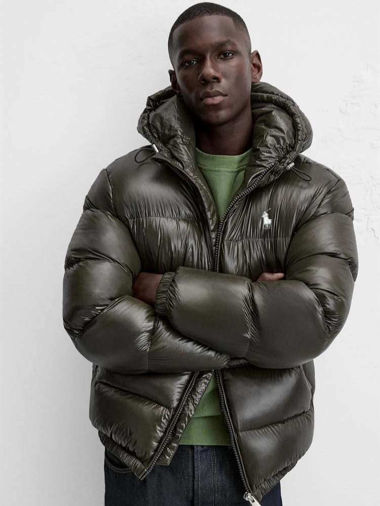 Winter Polo Jacket Designer Men Puffer Jacket Down Jacket Parka Puffer Coat American-Style Hooded Zip-Up Cotton Jacket Outdoor Warm Down Coats Winte