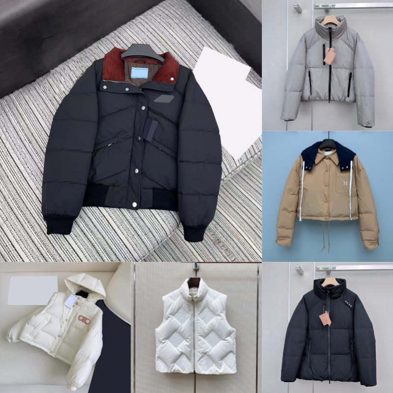 Women Thicken Polo Down Overcoats Designer Classic Versatile Puffer Outerwear Winter Daily Down Parkas Cropped Parkas
