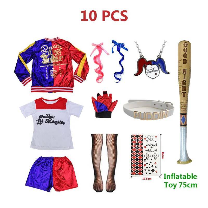 High Quality Girls Cosplay Costumes Sewn Jacket Pants Set Halloween Costume
