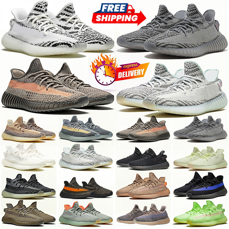 Free shipping designer sneakers running shoes 350 350s breathable for men women Brown Grey classic fashion outdoor Jogging sports trainers 36-47