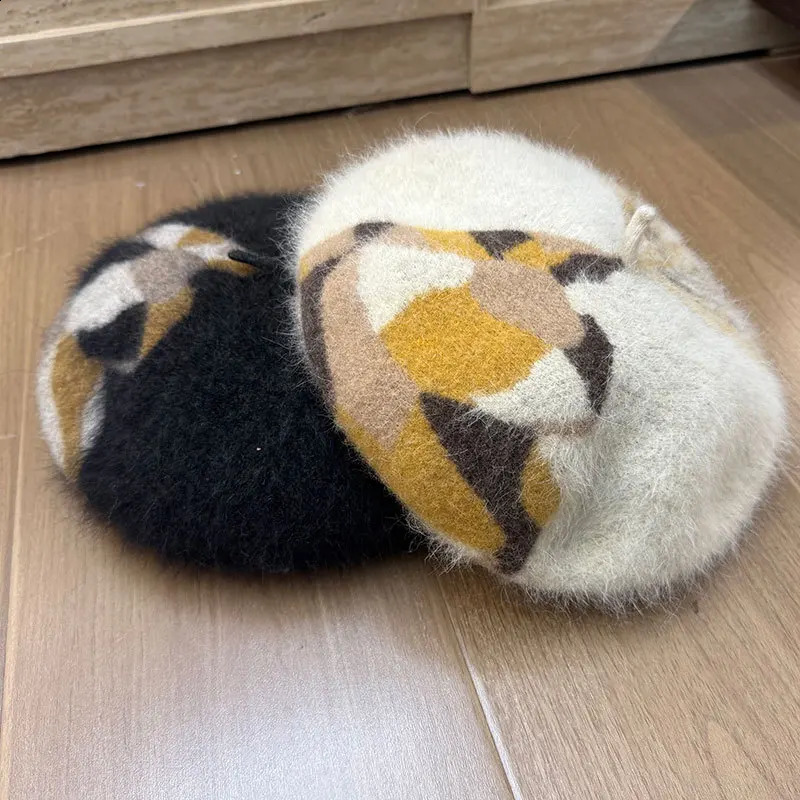 Beret Women Winter Wool Knit Hat Warm Soft Cap Accessory For Autumn Outdoor Cold Weather 260916