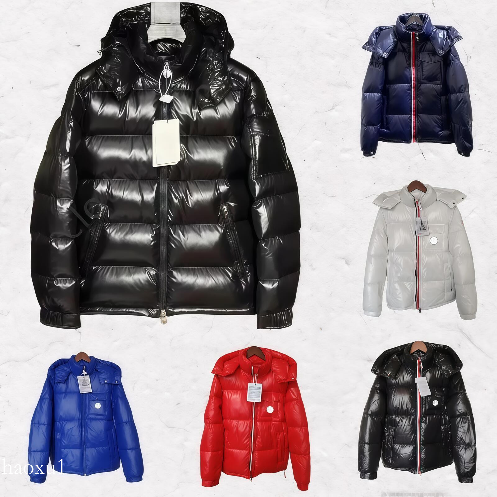 Men's Designer mon clear Jacket Winter Puffer Jacket Warm Windproof Down Jacket Shiny Couple New Fashion Designer Parkas coat