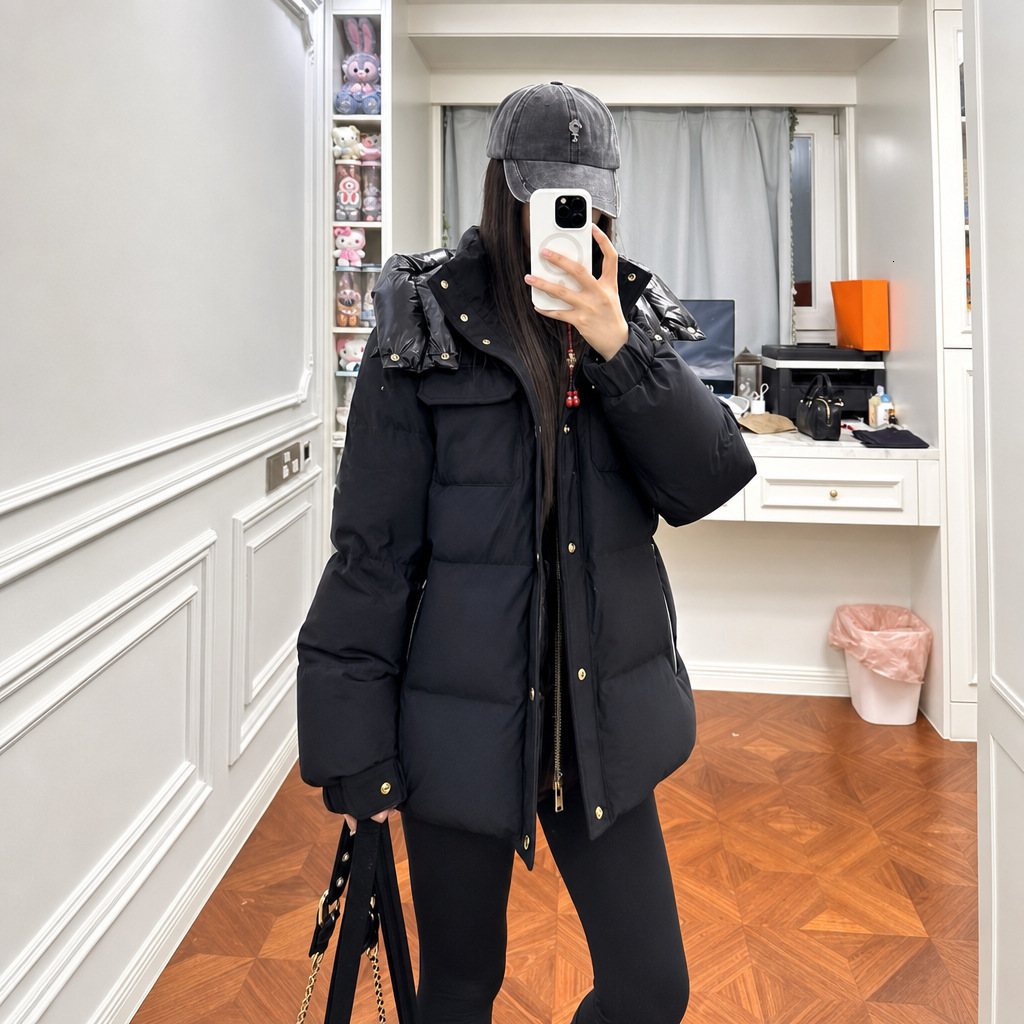 Down 34 Models MooseDownjacket3Q Golden Scissor Couple's Jacket Winter Thickened Warm