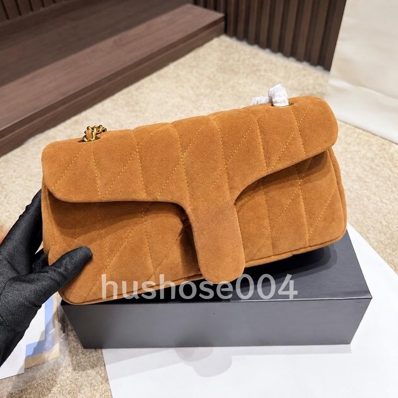 Shoulder Bags brown suede designer bag tabby bag Luxury Bag Pillow Quilted chain purse crossbodys women Clutch flap handbag tote bag brown suede bag