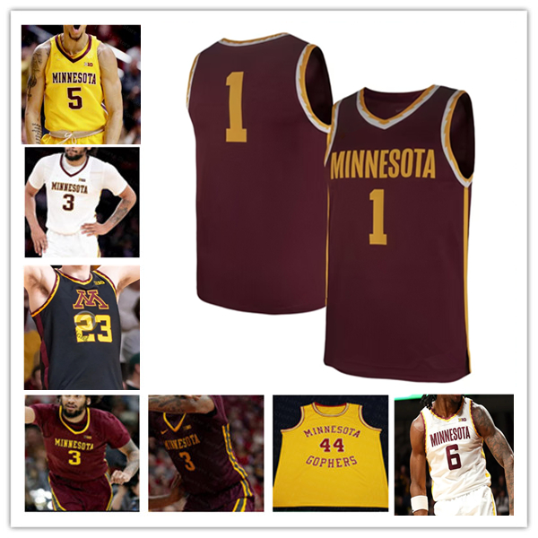 Cade Tyson Minnesota Golden Gophers Maillot de basket-ball Jaylen Crocker-Johnson Langston Reynolds Isaac Asuma Bobby Durkin Chansey Willis Jr. R