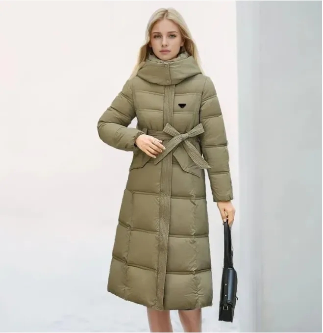 Women's Mid-Length Cotton Coat 2026 New Style Fashion High-end Cotton Jacket with Waist Adjustment and Thickening for Warmth, Women's Coat