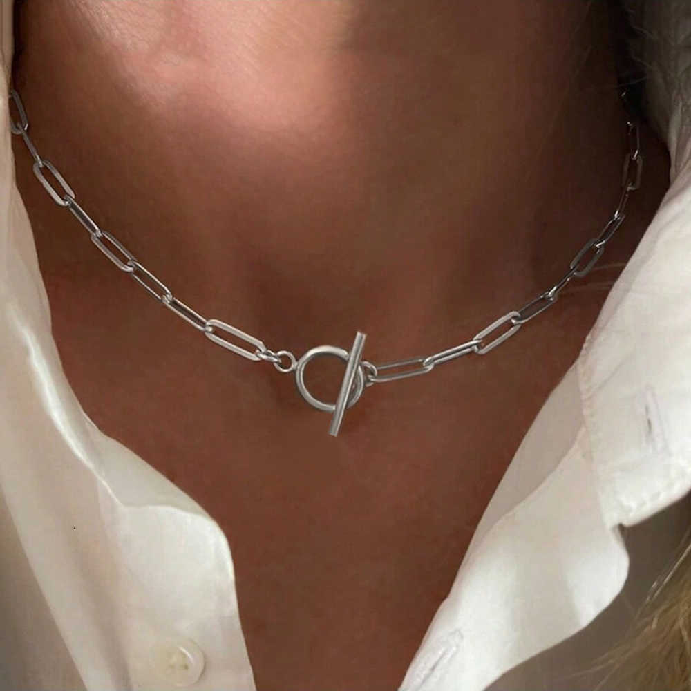 Exquisite Commuter New Neck Stainless Steel Necklace OT Cross Chain Necklace Luxury Neck Jewelry Personalized Gifts For WomenT260916