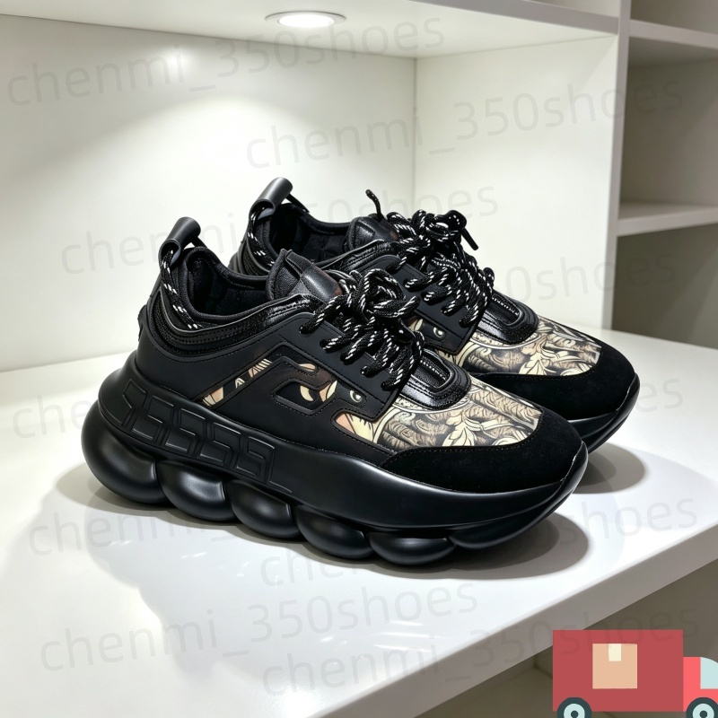 Top quality designer shoes italy reflective height reaction sneakers mens triple black white multi-color suede tan luxury casual sneaker platform wo