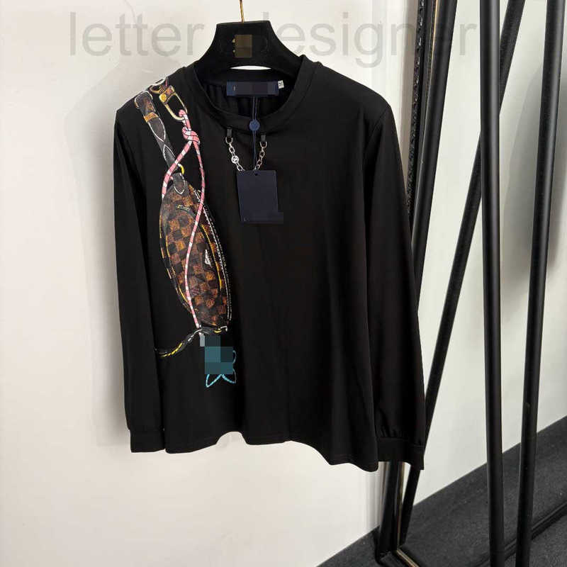 Designer Women's Blouses & Shirts high-end stylish women's new trendy plaid print long-sleeve T-shirt base layer top