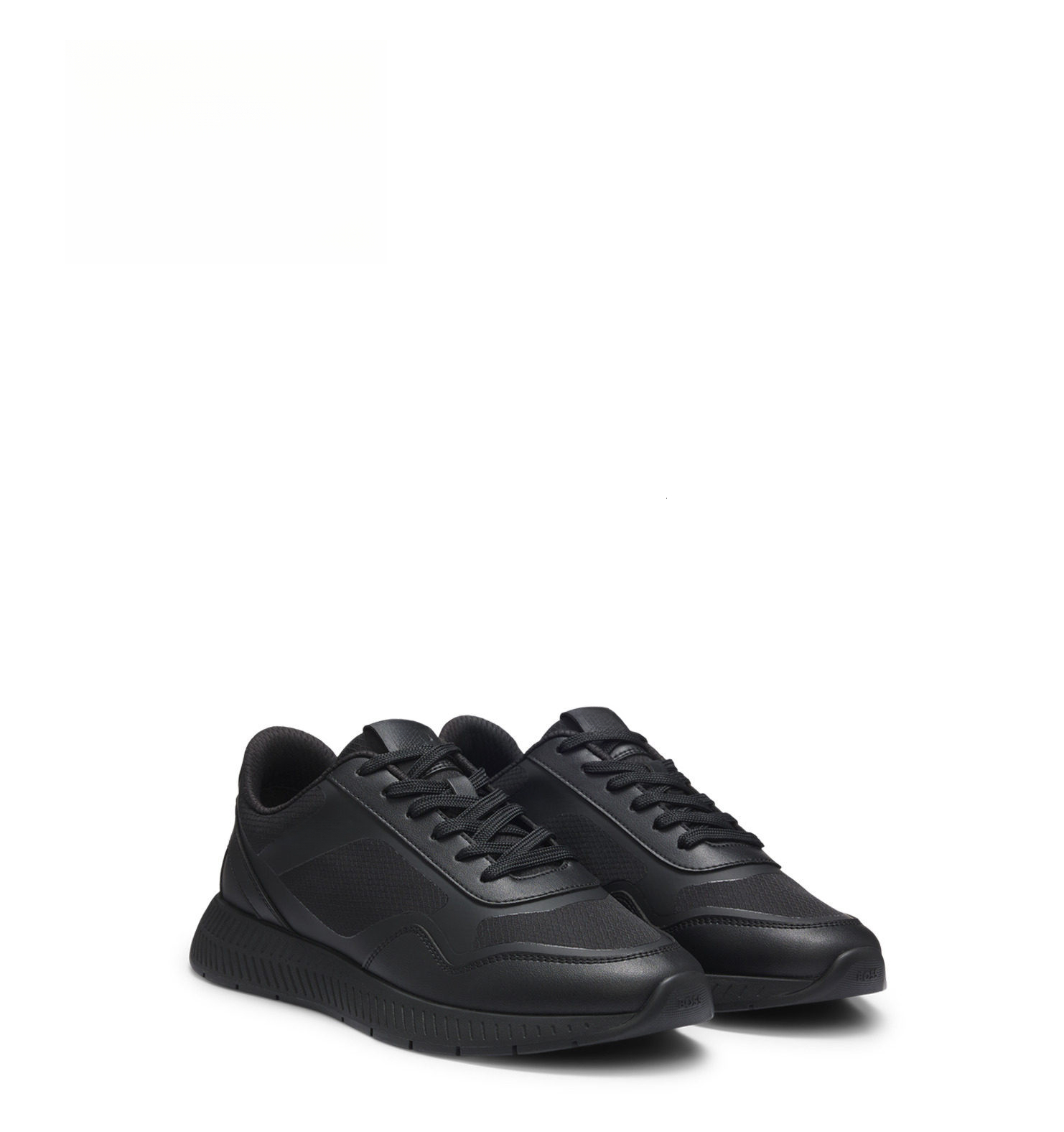 Men's Sports Sneakers, 2026 Winter New Mixed Material Casual Shoes, Boss Style Textured Non-slip Outsole Walking Shoes